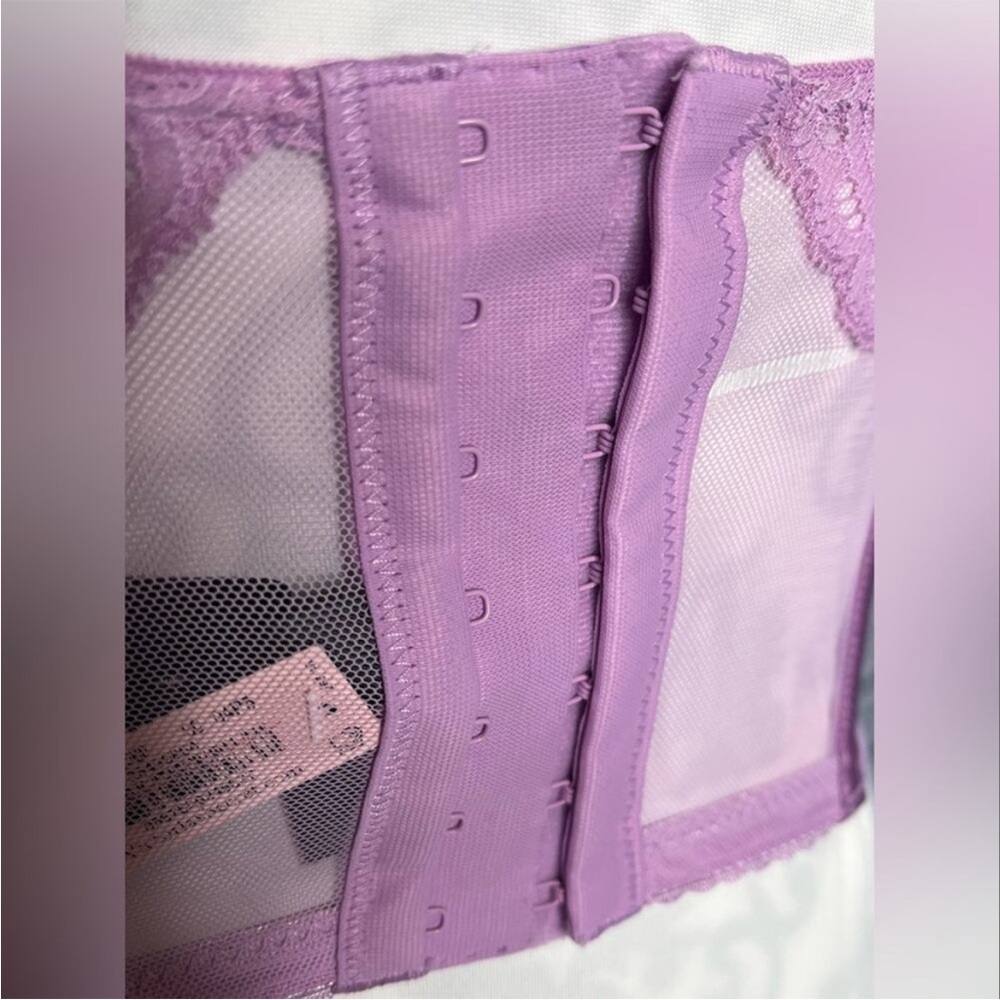 Victoria’s Secret rose embroidered push up bra top new size 32 D purple - Picture 8 of 12
